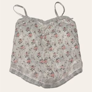 Coquette lace corset top